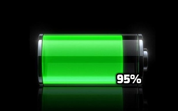 Mobile Battery level between 10%-95%