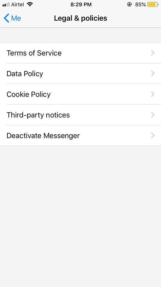 deactivate messenger